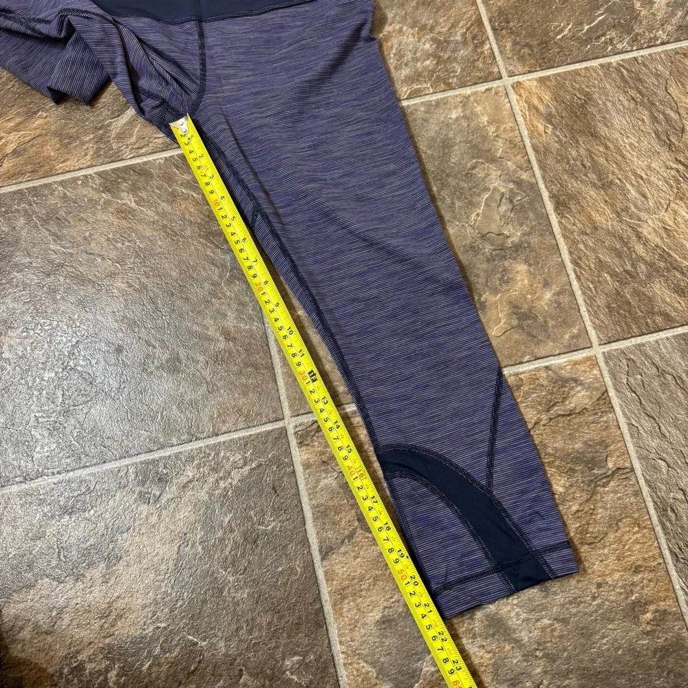 Lululemon-Run: Inspire Crop II - Sz 6 - Wee Are From Space Deep Indigo - Picture 7 of 12